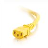 C2G 17484 power cable Yellow 23.6" (0.6 m) C14 coupler C13 coupler3