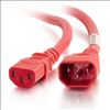 C2G 17493 power cable Red 47.2" (1.2 m) C14 coupler C13 coupler1