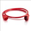 C2G 17505 power cable Red 70.9" (1.8 m) C14 coupler C13 coupler4