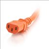 C2G 17512 power cable Orange 94.5" (2.4 m) C14 coupler C13 coupler3