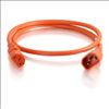 C2G 17512 power cable Orange 94.5" (2.4 m) C14 coupler C13 coupler4