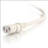 C2G 17569 power cable White 118.1" (3 m) C14 coupler C13 coupler2