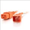 C2G 1ft, IEC320C20/IEC320C19 Orange 11.8" (0.3 m) C20 coupler C19 coupler1