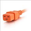 C2G 1ft, IEC320C20/IEC320C19 Orange 11.8" (0.3 m) C20 coupler C19 coupler2