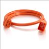 C2G 1ft, IEC320C20/IEC320C19 Orange 11.8" (0.3 m) C20 coupler C19 coupler4