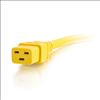 C2G 1ft, IEC320C20/IEC320C19 Yellow 11.8" (0.3 m) C20 coupler C19 coupler3