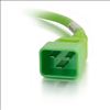 C2G 2ft, IEC320C20/IEC320C19 Green 23.6" (0.6 m) C20 coupler C19 coupler2