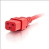 C2G 4ft, IEC320C20/IEC320C19 Red 47.2" (1.2 m) C20 coupler C19 coupler2