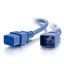 Picture of C2G 5ft, IEC320C20/IEC320C19 Blue 59.1" (1.5 m) C20 coupler C19 coupler
