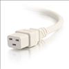 C2G 5ft, IEC320C20/IEC320C19 White 59.1" (1.5 m) C20 coupler C19 coupler2