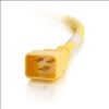 C2G 10ft, IEC320C20/IEC320C19 Yellow 118.1" (3 m) C20 coupler C19 coupler4