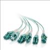 C2G 2m, MPO/6xLC fiber optic cable 78.7" (2 m) OM3 Turquoise3