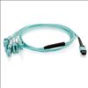 C2G 2m, MTP/4xLC fiber optic cable 78.7" (2 m) MPO OM3 Turquoise3