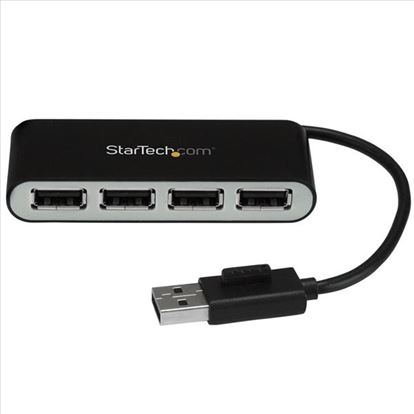 StarTech.com ST4200MINI2 interface hub USB 2.0 480 Mbit/s Black, Silver1