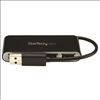 StarTech.com ST4200MINI2 interface hub USB 2.0 480 Mbit/s Black, Silver2