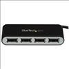 StarTech.com ST4200MINI2 interface hub USB 2.0 480 Mbit/s Black, Silver3