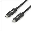 StarTech.com TBLT3MM1MA Thunderbolt cable 39.4" (1 m) 40 Gbit/s Black1