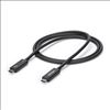 StarTech.com TBLT3MM1MA Thunderbolt cable 39.4" (1 m) 40 Gbit/s Black2