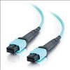 C2G 15m, 2xMPO fiber optic cable 590.6" (15 m) MPO OFNP OM4 Turquoise1