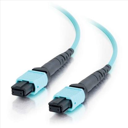 C2G 31316 fiber optic cable 196.9" (5 m) MPO OFNR OM4 Black, Turquoise1