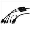 StarTech.com CMDPHD2HD video cable adapter 78.7" (2 m) HDMI HDMI + Mini DisplayPort + USB Type-C Black1