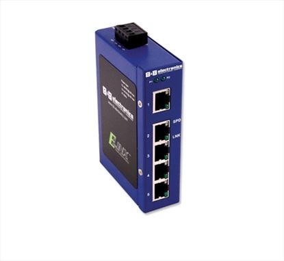 B&B Electronics ESW205-MC network switch Unmanaged Fast Ethernet (10/100) Blue1