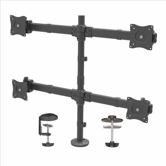 StarTech.com ARMQUAD monitor mount / stand 27" Clamp Black1