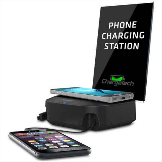 ChargeTech CT-300017 charging station organizer Desktop mounted Black1