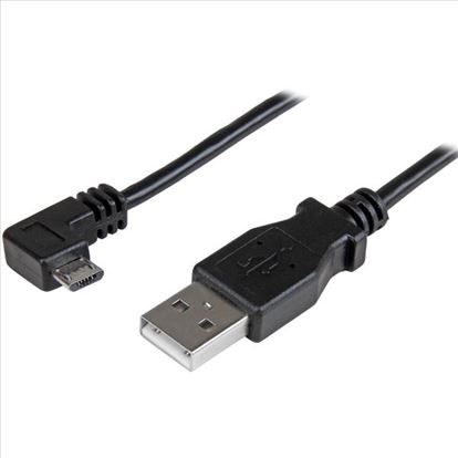 Picture of StarTech.com USBAUB50CMRA USB cable 19.7" (0.5 m) USB 2.0 USB A Micro-USB A Black