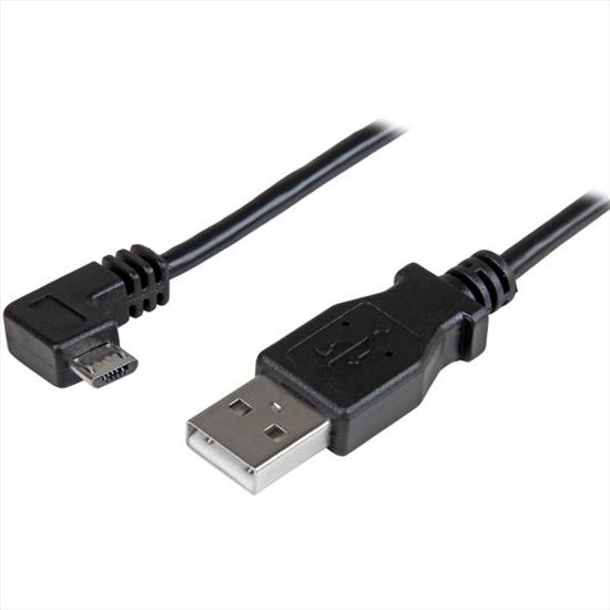 StarTech.com USBAUB50CMRA USB cable 19.7" (0.5 m) USB 2.0 USB A Micro-USB A Black1