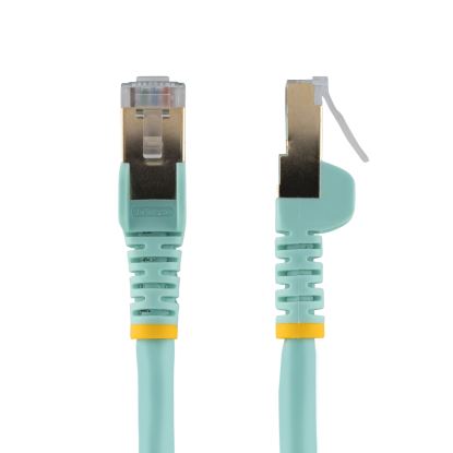 Picture of StarTech.com C6ASPAT30AQ networking cable Turquoise 358.3" (9.1 m) Cat6a