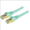 Picture of StarTech.com C6ASPAT5AQ networking cable Turquoise 59.1" (1.5 m) Cat6a