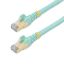 StarTech.com C6ASPAT5AQ networking cable Turquoise 59.1" (1.5 m) Cat6a1