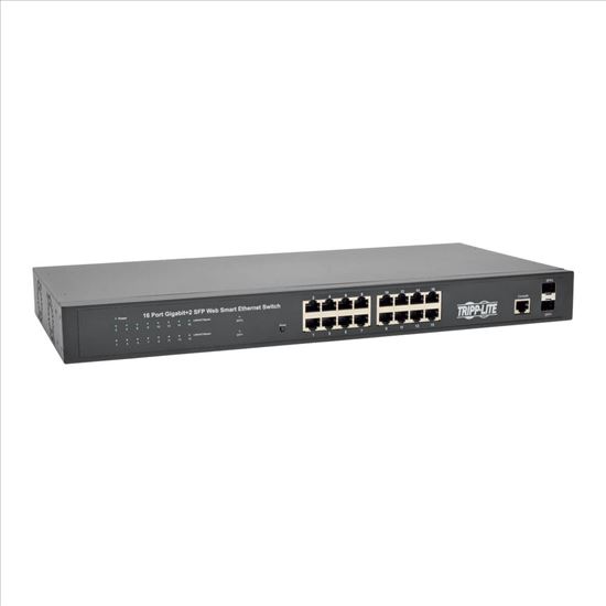 Picture of Tripp Lite NGS16C2 network switch Managed L2 Gigabit Ethernet (10/100/1000) 1U Black