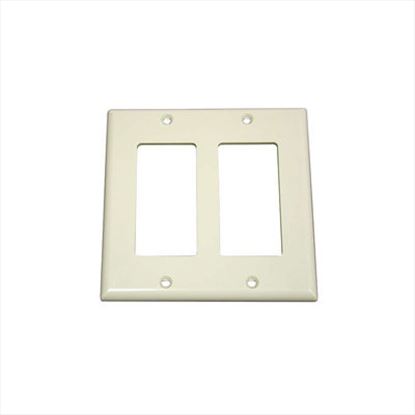 C2G Decorative Dual Gang Wall Plate - Ivory1
