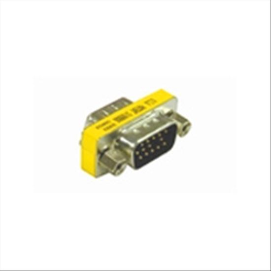 C2G HD15 VGA Male/Male Mini Gender Changer VGA (D-Sub) Yellow1