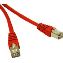 Picture of C2G Cat5e STP, 1 x RJ-45, 1 x RJ-45, 14ft, Red networking cable 167.7" (4.26 m)