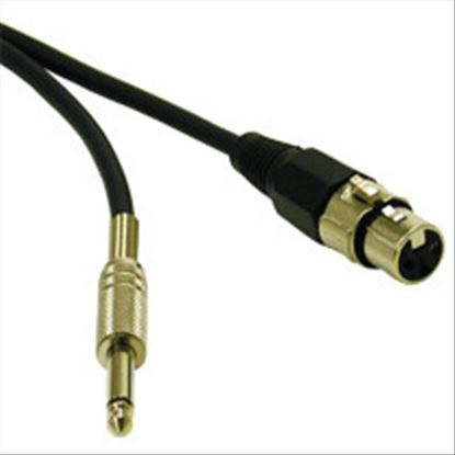 C2G 6ft Pro- XLR Female to 1/4in Male audio cable 70.9" (1.8 m) XLR (3-pin) 6.35mm Black1