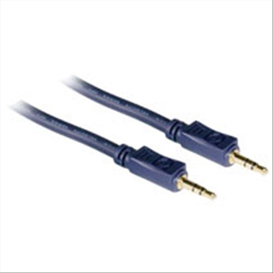 C2G 6ft Velocity™ 3.5mm Stereo M/M audio cable 72" (1.83 m) Blue1