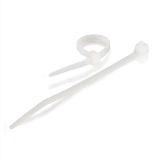 C2G 7.75in Releasable/Reusable Cable Ties - White 50pk cable tie1