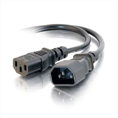 C2G 3ft Computer 18 AWG Power Cord Extension Black 35.8" (0.91 m) C14 coupler1