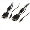 StarTech.com 6 ft Coax SVGA monitor cable w/ built-in Audio VGA cable 72" (1.83 m)1