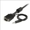 StarTech.com 6 ft Coax SVGA monitor cable w/ built-in Audio VGA cable 72" (1.83 m)2