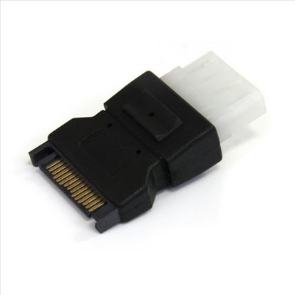 StarTech.com LP4SATAFM cable gender changer SATA (15-pin) LP4 (4-pin) Black1