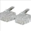 C2G Cables To Go RJ11 Modular Plug for Round Solid Cable - Phone Connector wire connector Transparent1