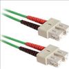 C2G 1m SC/SC Duplex 62.5/125 Multimode Fiber Patch Cable - Green fiber optic cable 39.4" (1 m)1