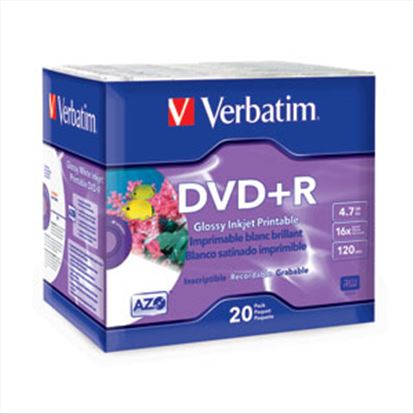 Verbatim 16x DVD+R Media 4.7 GB 20 pc(s)1