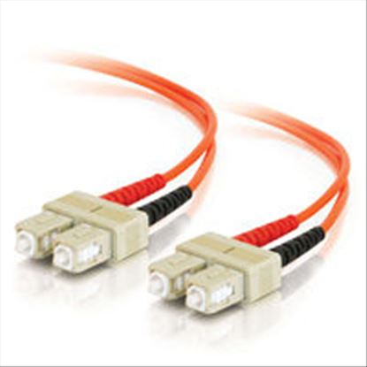 C2G 10m SC/SC Plenum-Rated Duplex 62.5/125 Multimode Fiber Patch Cable fiber optic cable 393.7" (10 m) Orange1