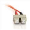 C2G 10m SC/SC Plenum-Rated Duplex 62.5/125 Multimode Fiber Patch Cable fiber optic cable 393.7" (10 m) Orange3