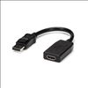 StarTech.com DP2HDMI video cable adapter 9.45" (0.24 m) HDMI Type A (Standard) DisplayPort Black1